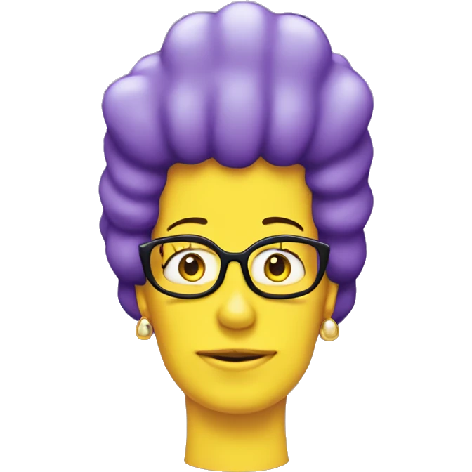 Purple Marge Simpson. emoji