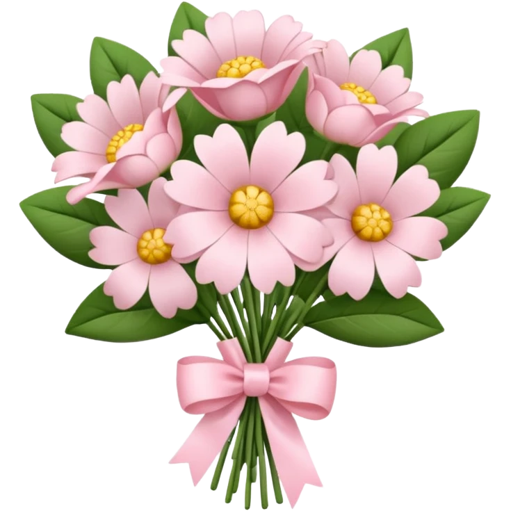 pale pink flower bouquet emoji