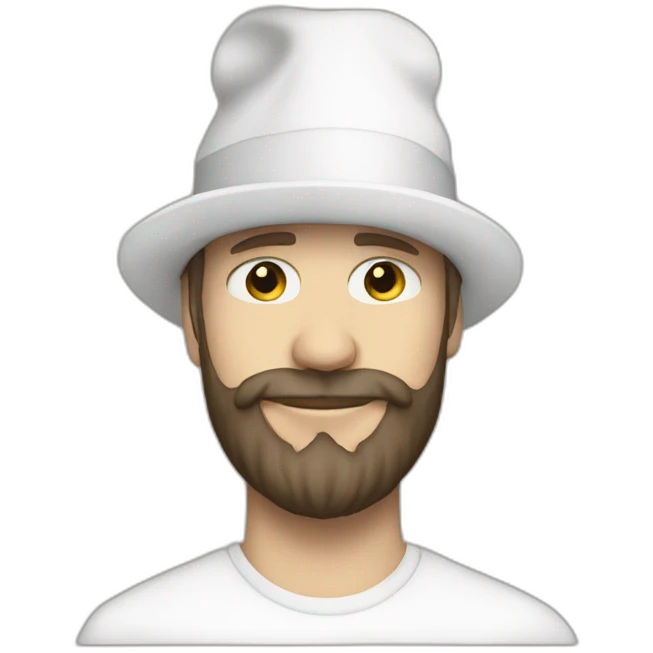 lindstrøm-dj-neckbeard-white-hat emoji