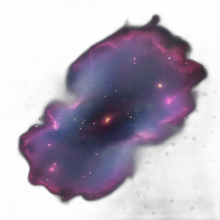 spreading out nebula with dark cosmic space background emoji