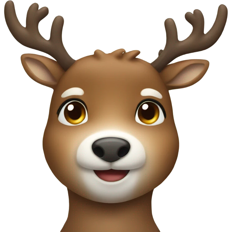 Cute reindeer  emoji