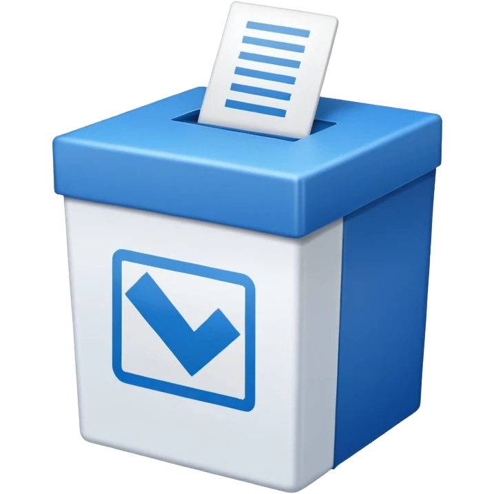 voting ballot and box emoji
