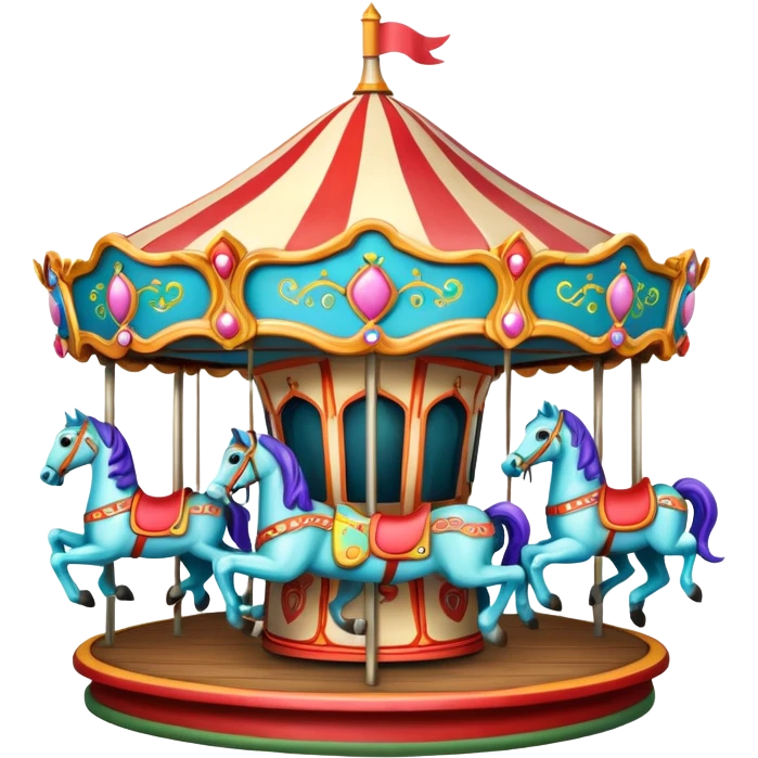 colorful amusement park carousel emoji