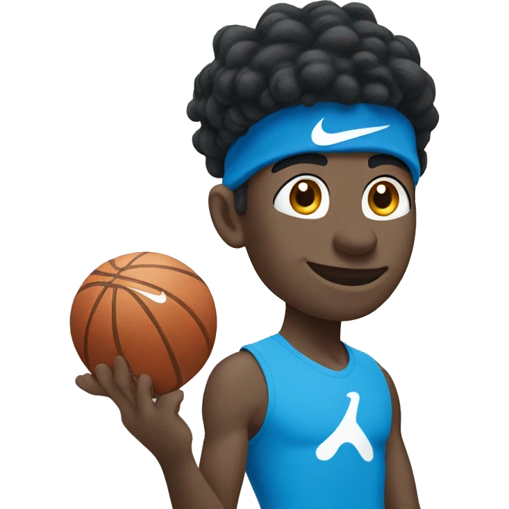 Smurf wearing Nike pros emoji
