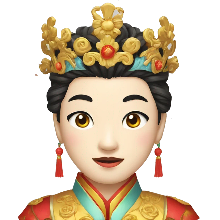 Peking Opera Head Crown, young, male emoji