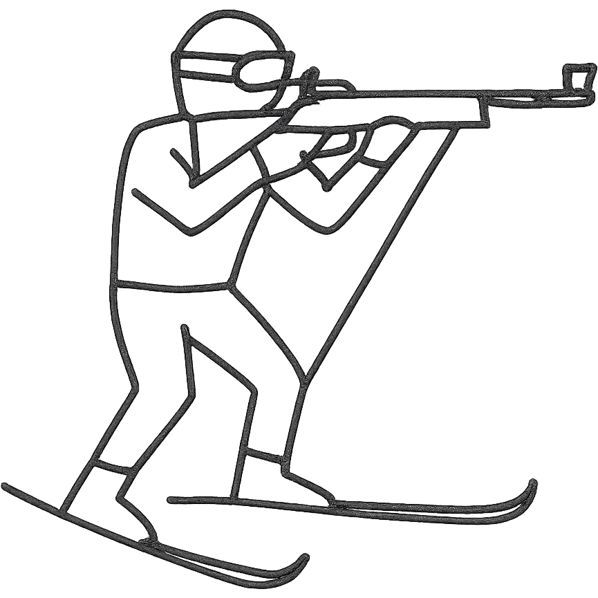 Biathlonist emoji