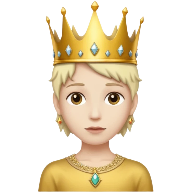 White crown skinny emoji
