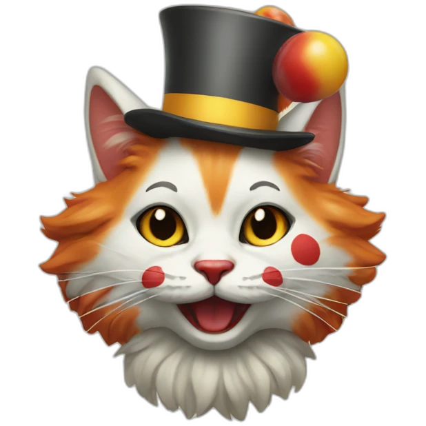 clown cat emoji