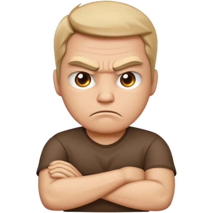 angry folded arms emoji emoji