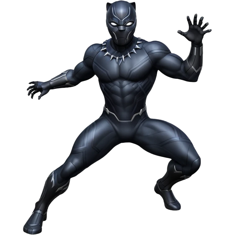 Create Black Panther is a Marvel pose emoji