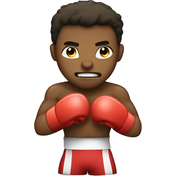 strong male boxer punchingball emoji