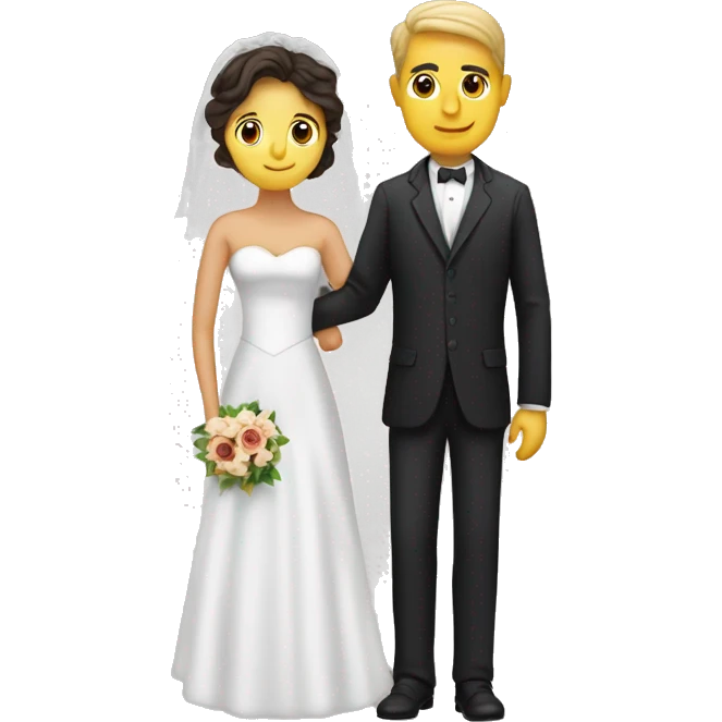 Hombre pidiendo matrimonio a mujer emoji