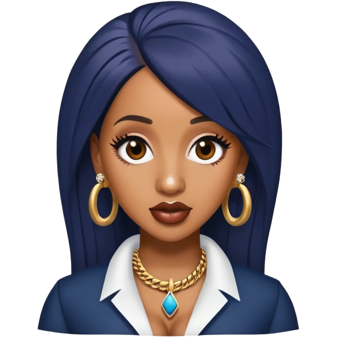 ultra realistic cardi b emoji