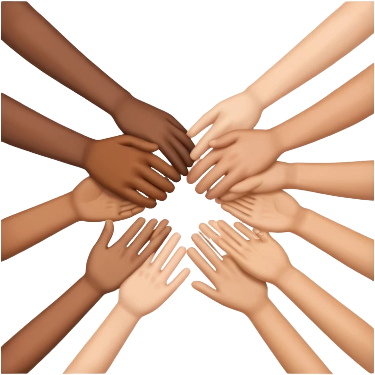 AI와 사람이 손을 잡고 있는 이모지 emoji