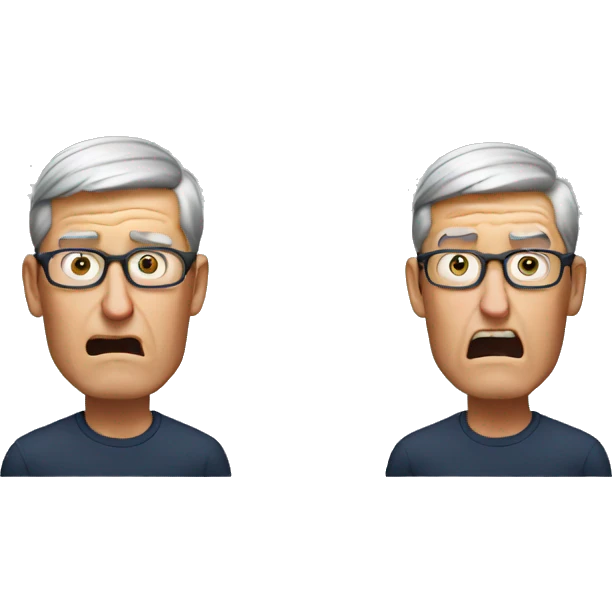 tim cook is shocked emoji