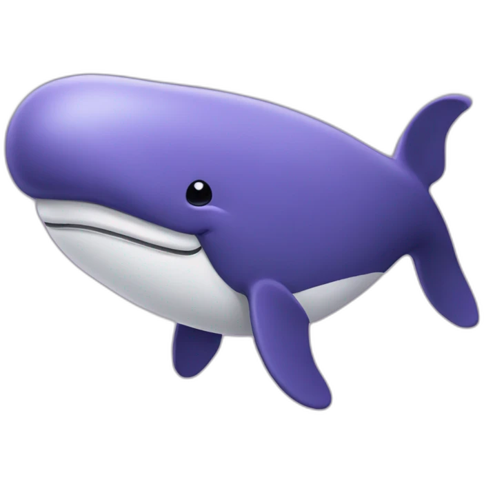 purple whale-rich emoji