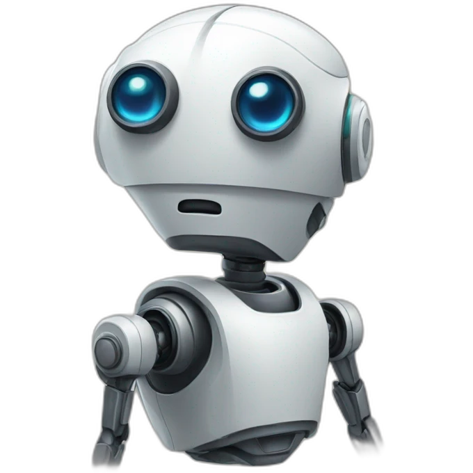 Robot eavesdropping emoji
