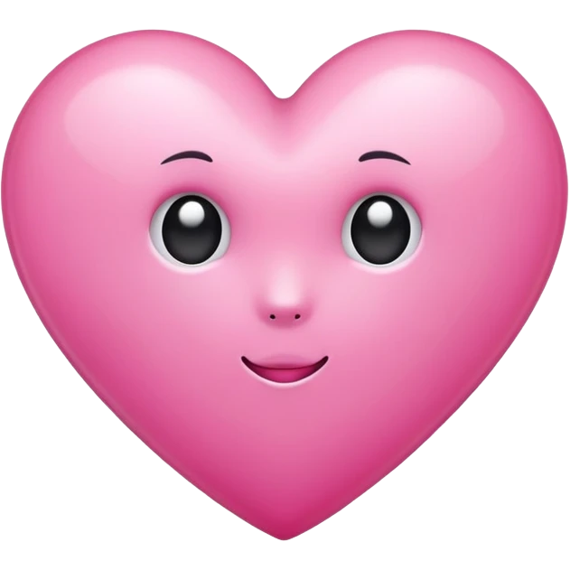 cute pink gothic heart emoji