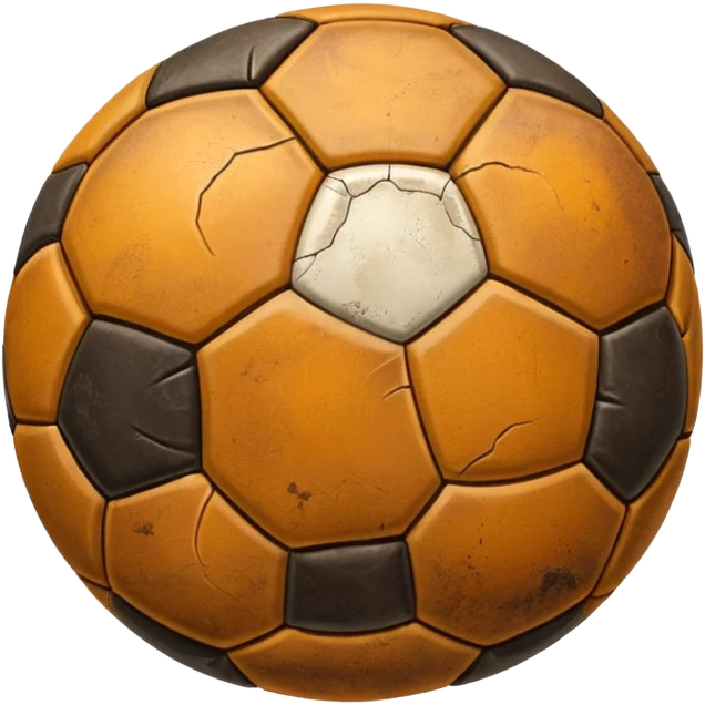 battered old soccer ball emoji