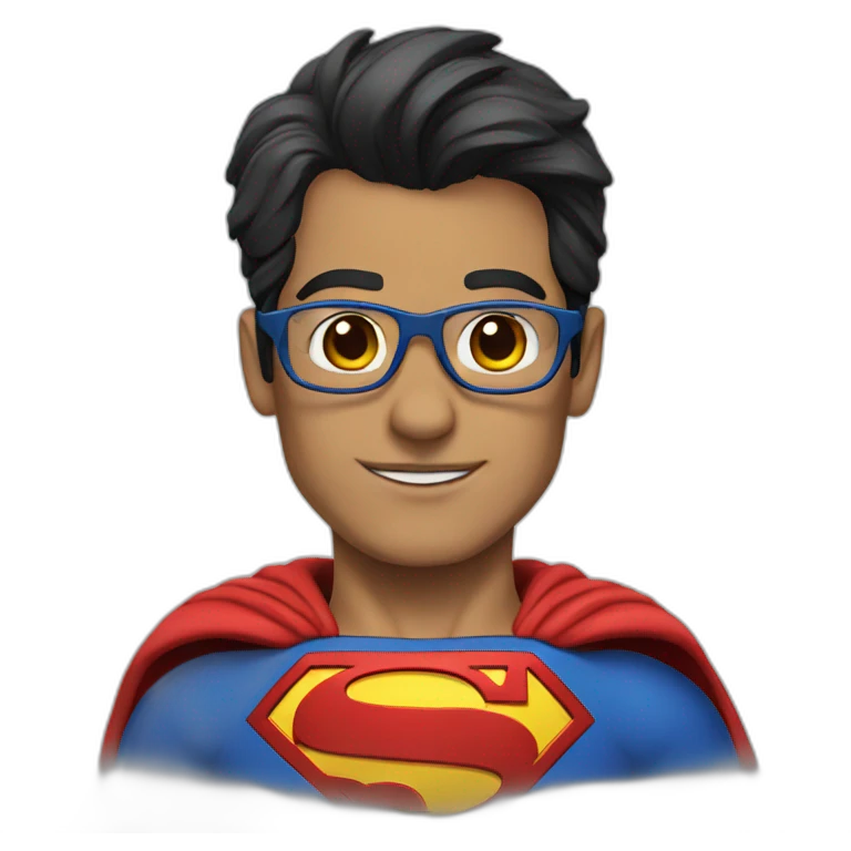 superman with glasses emoji