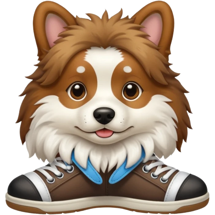Dog with shoes  emoji