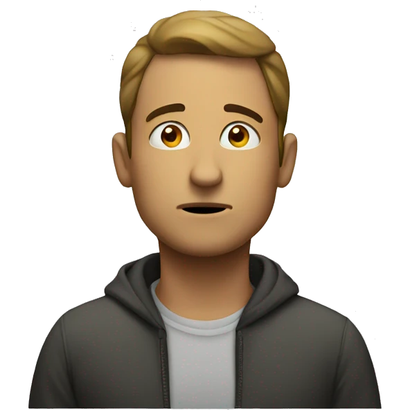 MAN THINKING emoji