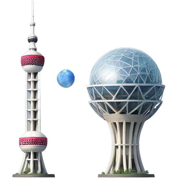 Shanghai-oriental pearl tower emoji