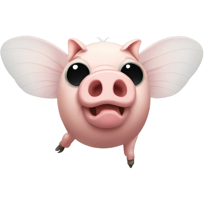 Pig fly emoji