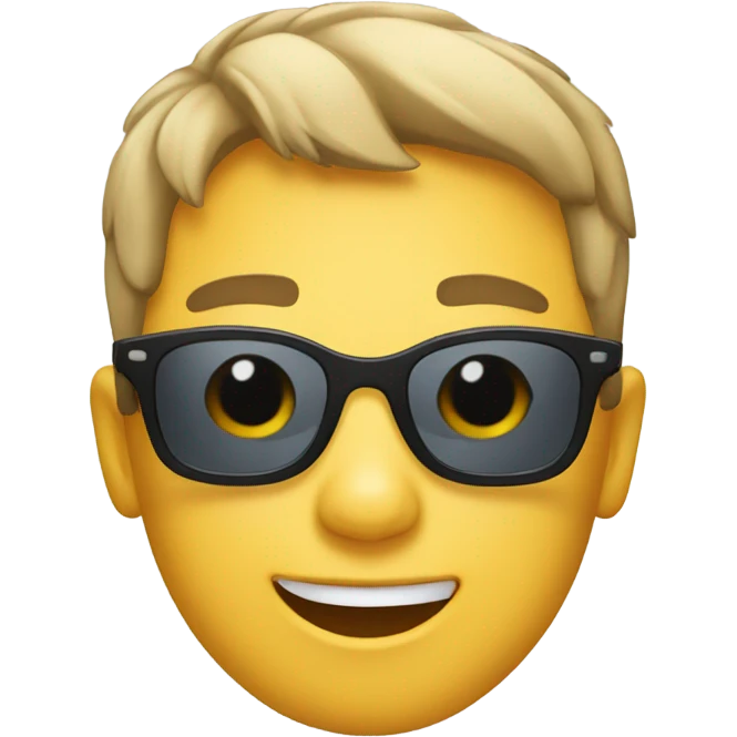 playful boys in sunglasses emoji