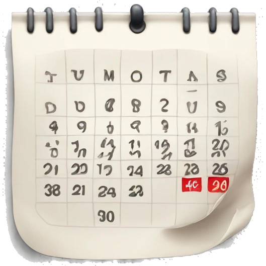 crossed out 
calendar iPhone emoji emoji