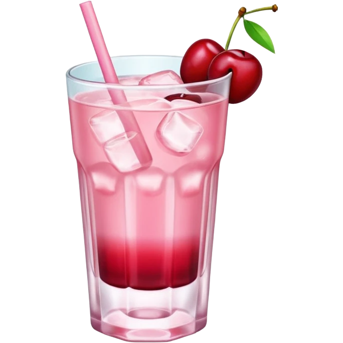 Pastel Pink Drink With Cherry emoji