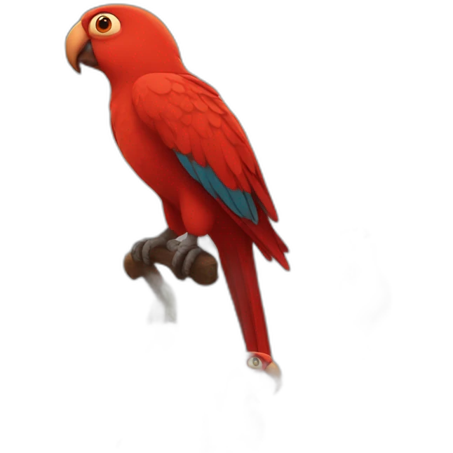 Red parrot disney emoji