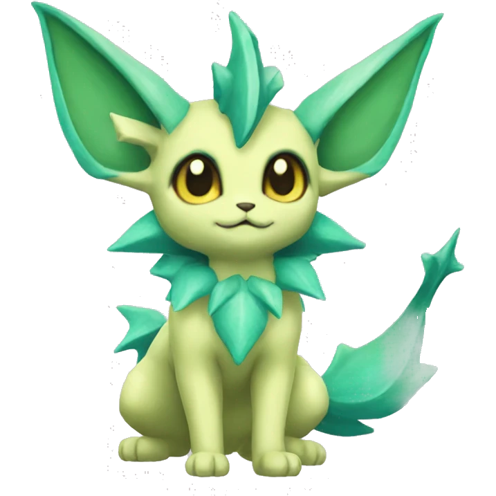 Vaporeon-Leafeon full body emoji