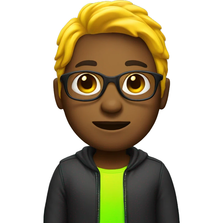 Person in neon outfit  emoji