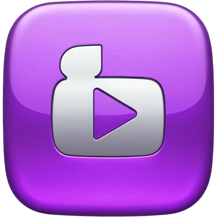 Purple and Cian Symbol youtube app emoji