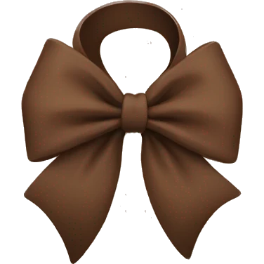 Brown bow emoji