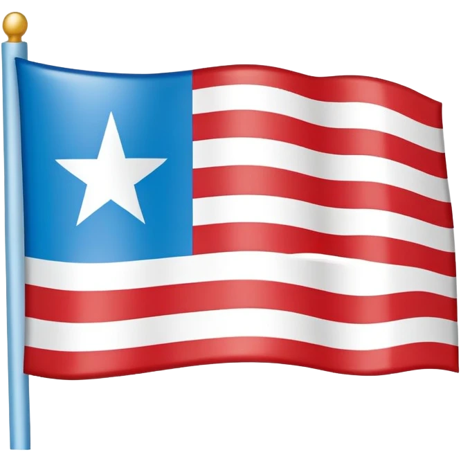 light blue puerto rican flag emoji