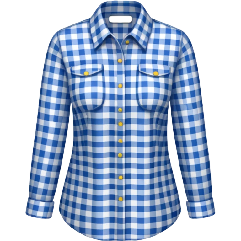gingham shirt woman emoji