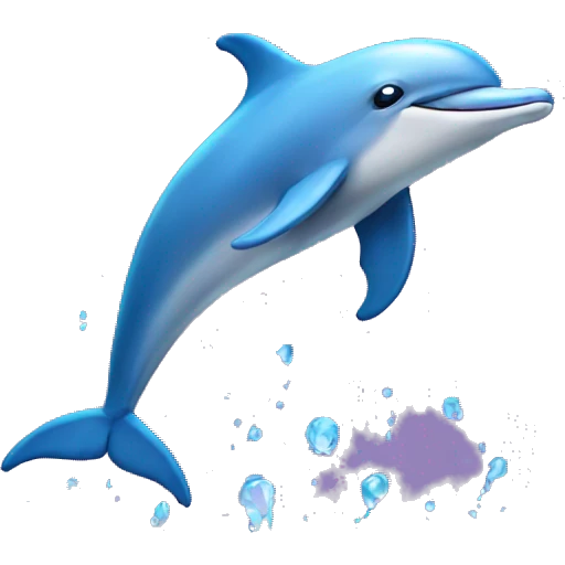 tap dancing dolphin  emoji
