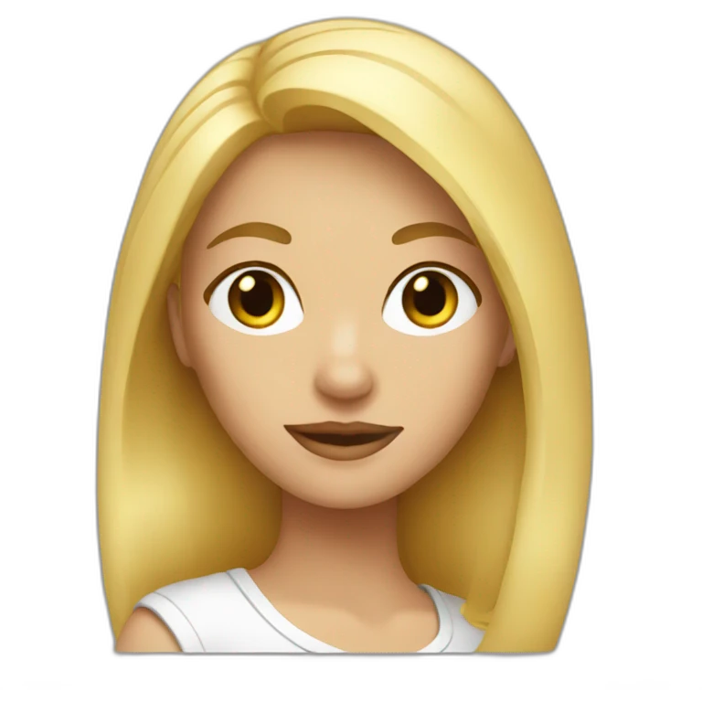 blonde girl emoji