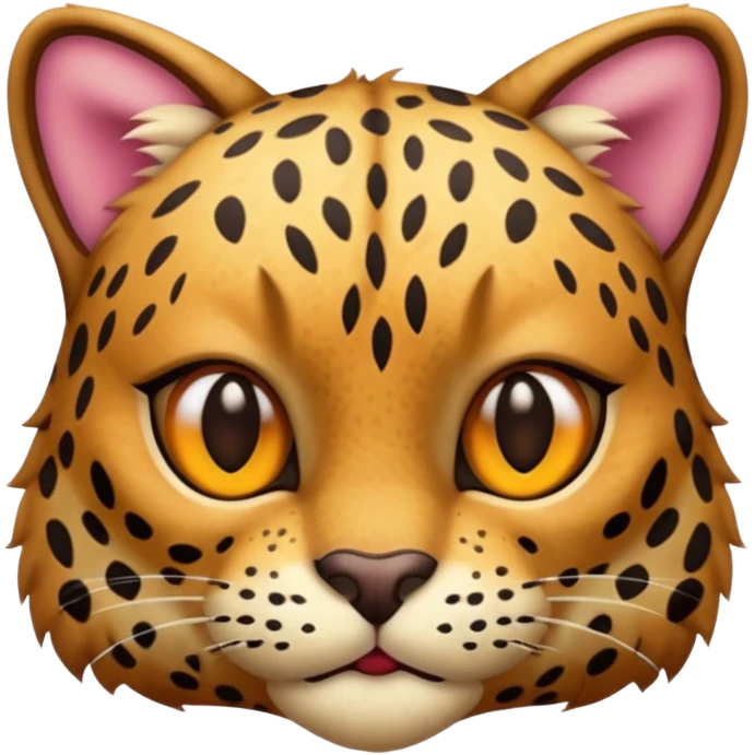 prehistoric cat wearing leopard skin emoji