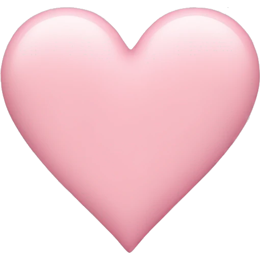 a pastel pink heart emoji