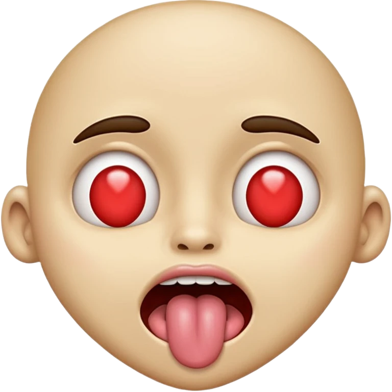 Jaw dropped heart eyes tongue out  emoji