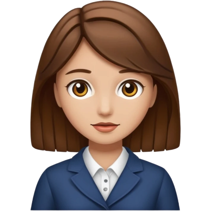 fancy brown haired girl emoji