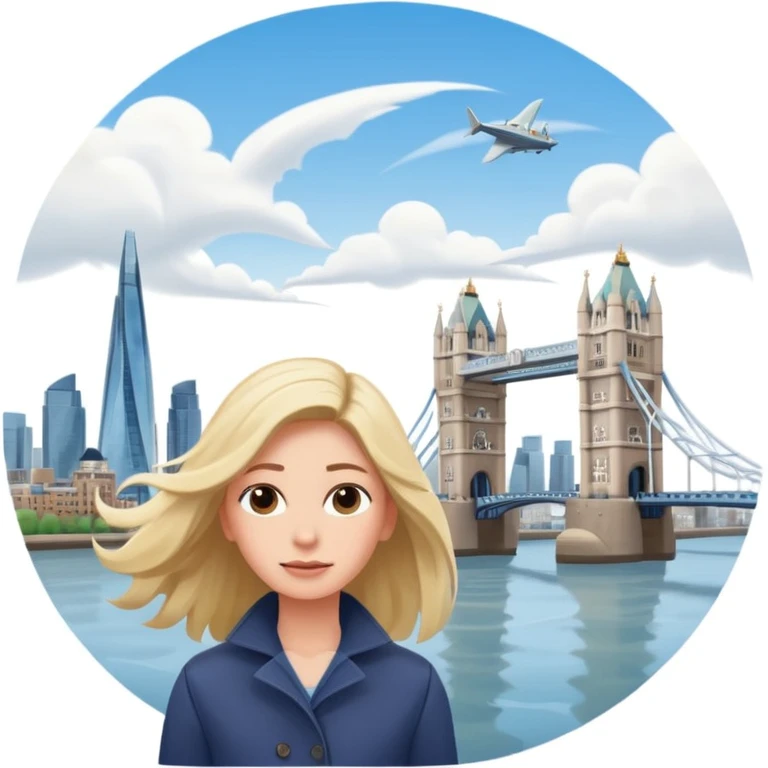 quelqu'un qui admire la vue depuis un point panoramique avec une ville avec des gratte ciel et Tower Bridge en contrebas
 emoji