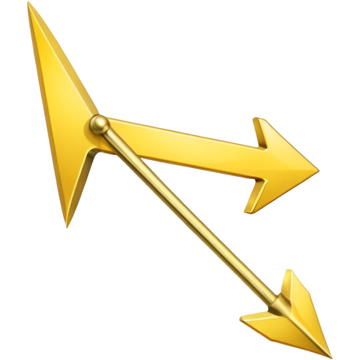 A simple skinny yellow (#EBAA3C) arrow pointing to the right emoji