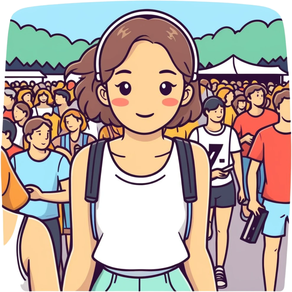 German girl music festival  emoji