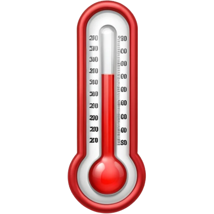 thermometer in red emoji