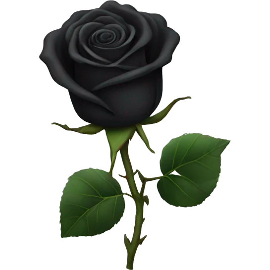 Black rose emoji
