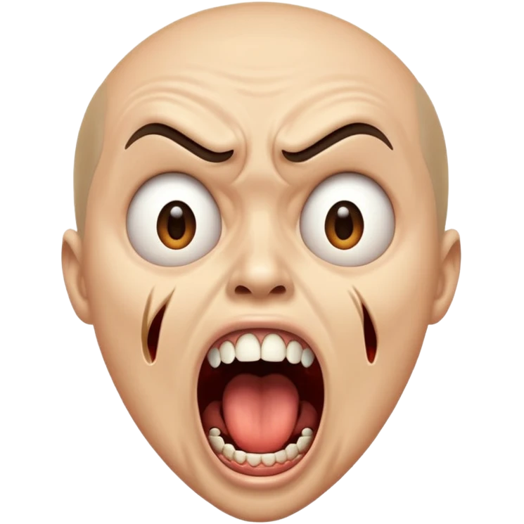 Chiche screaming emoji